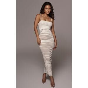 JLUXLABEL Cream Maxi Dress